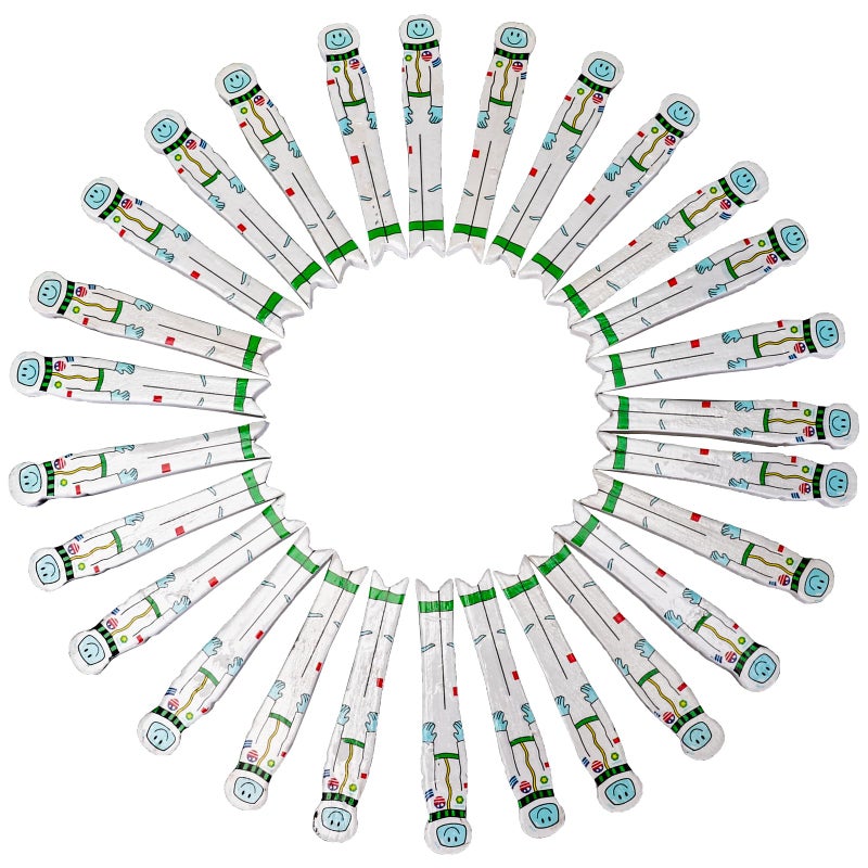 Really Good Stuff Teacher & Student Spaceman Kit â€“ 30 Student Size, 1 Teacher Size With Reusable Storage Container | Writing Spacers For Kids, Learning Tool, Finger Spacing, Classroom Must Haves - Image 2